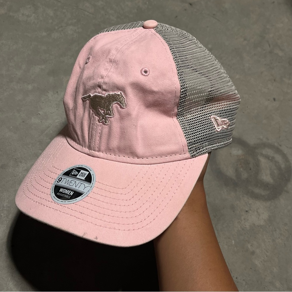 New Era 9Twenty Pink Trucker Hat